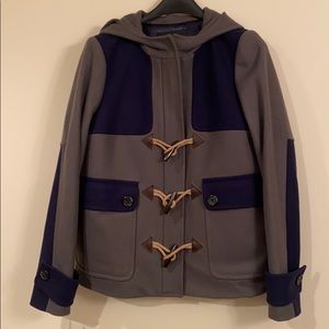 J Crew Wool Coat Sz 12 Navy/Olive